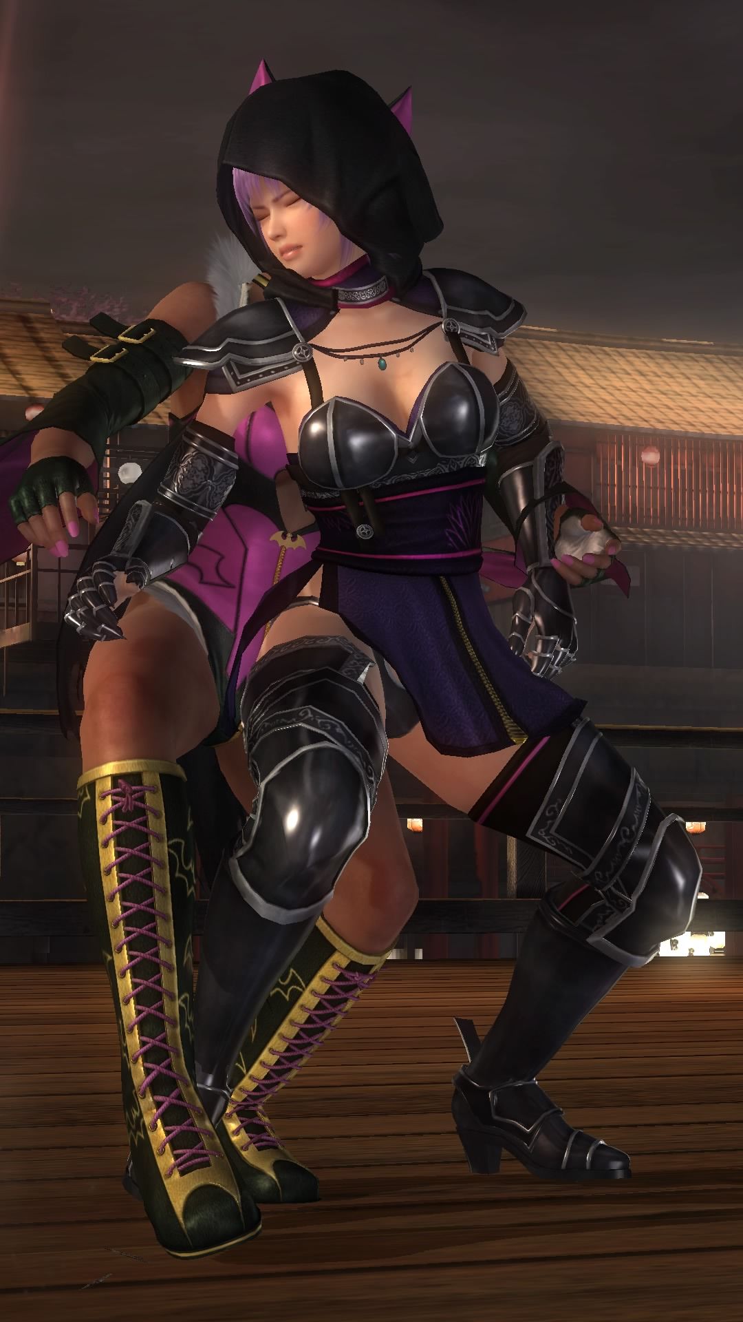DOA5LR ayane (everyone's Halloween by 2015) to Hitomi and Lisa Tagme throwing at ryona 2