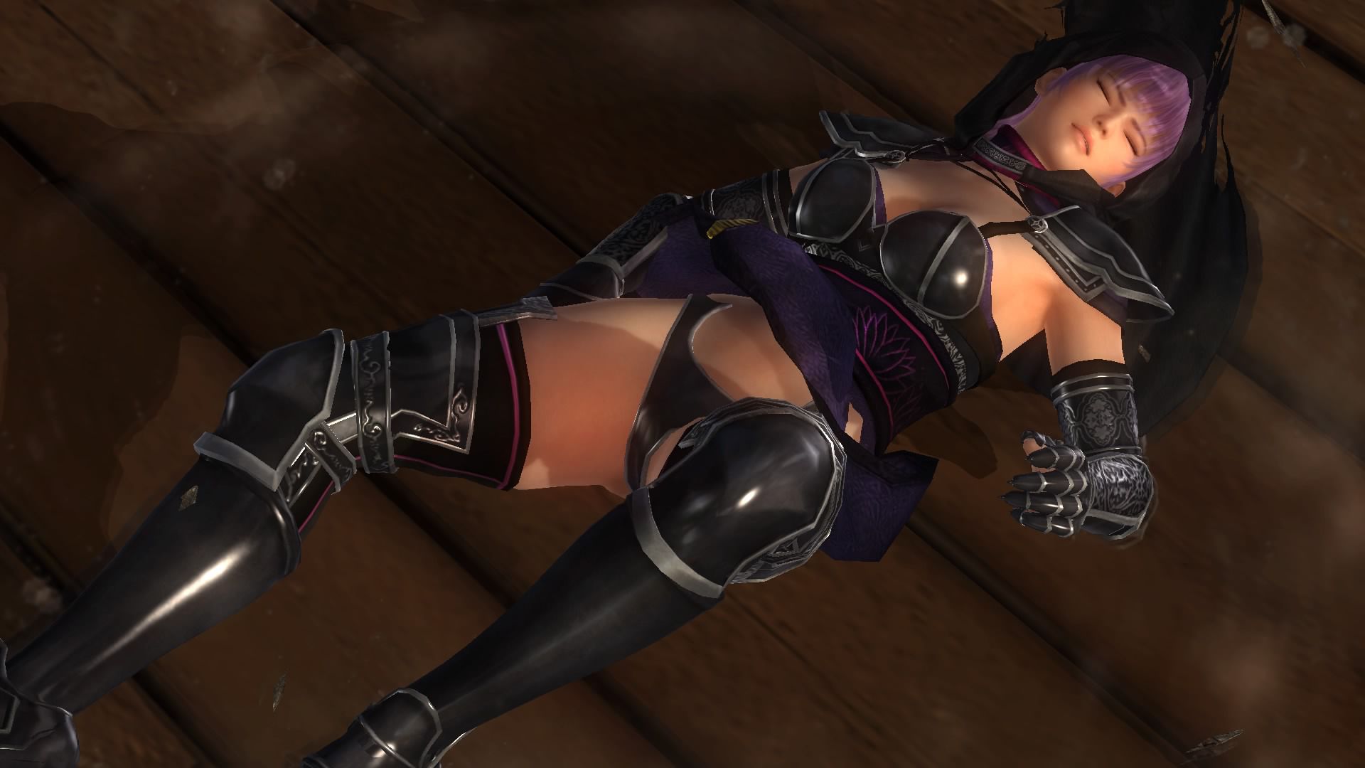 DOA5LR ayane (everyone's Halloween by 2015) to Hitomi and Lisa Tagme throwing at ryona 35