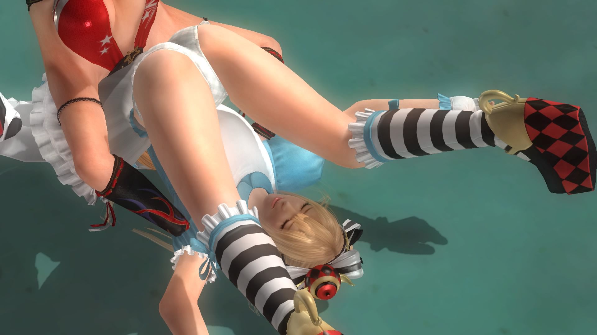 Many dressed in the DOA5LR Marie-Rose, in the Dragon suplex ryona 12