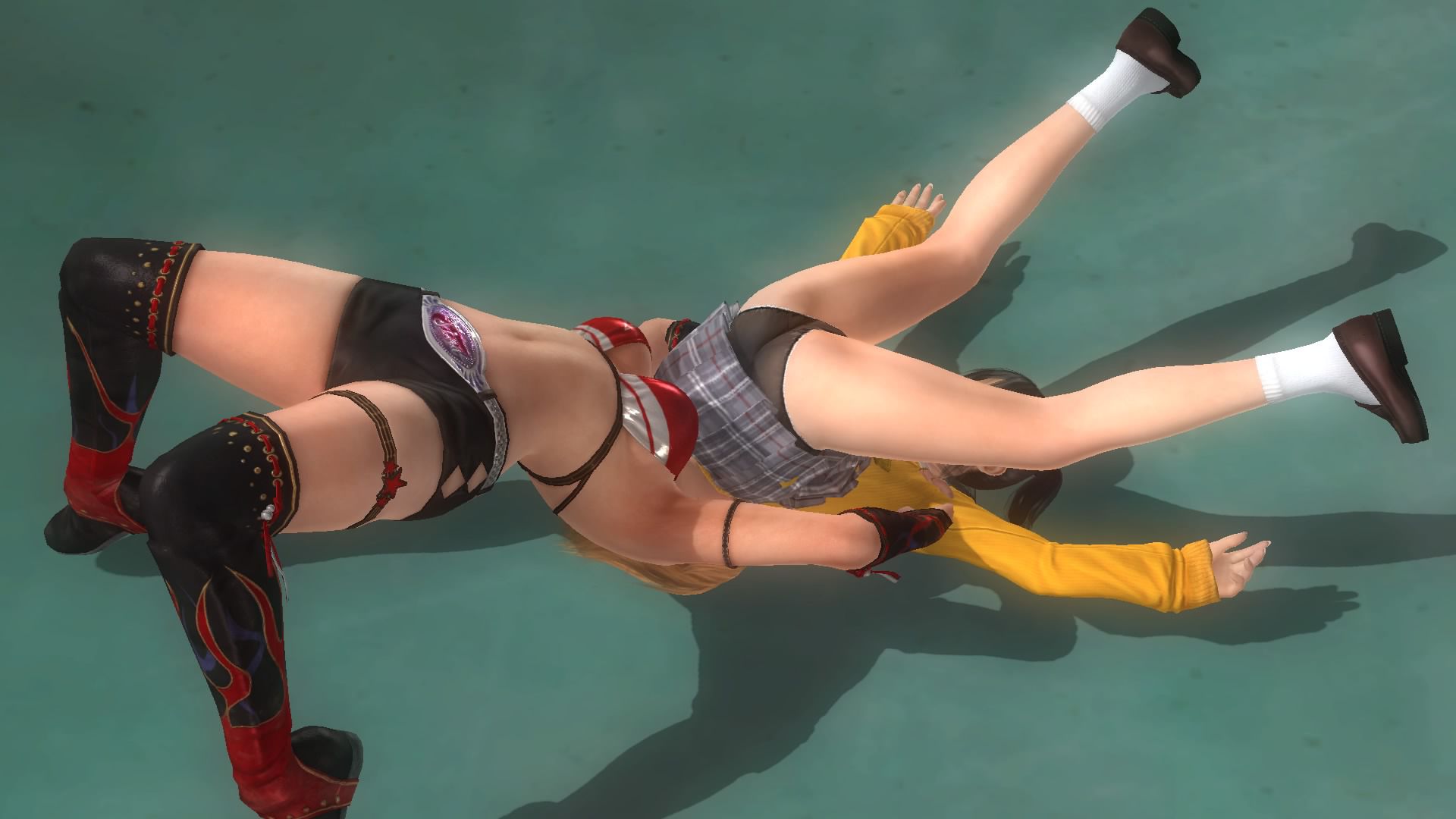 Many dressed in the DOA5LR Marie-Rose, in the Dragon suplex ryona 16