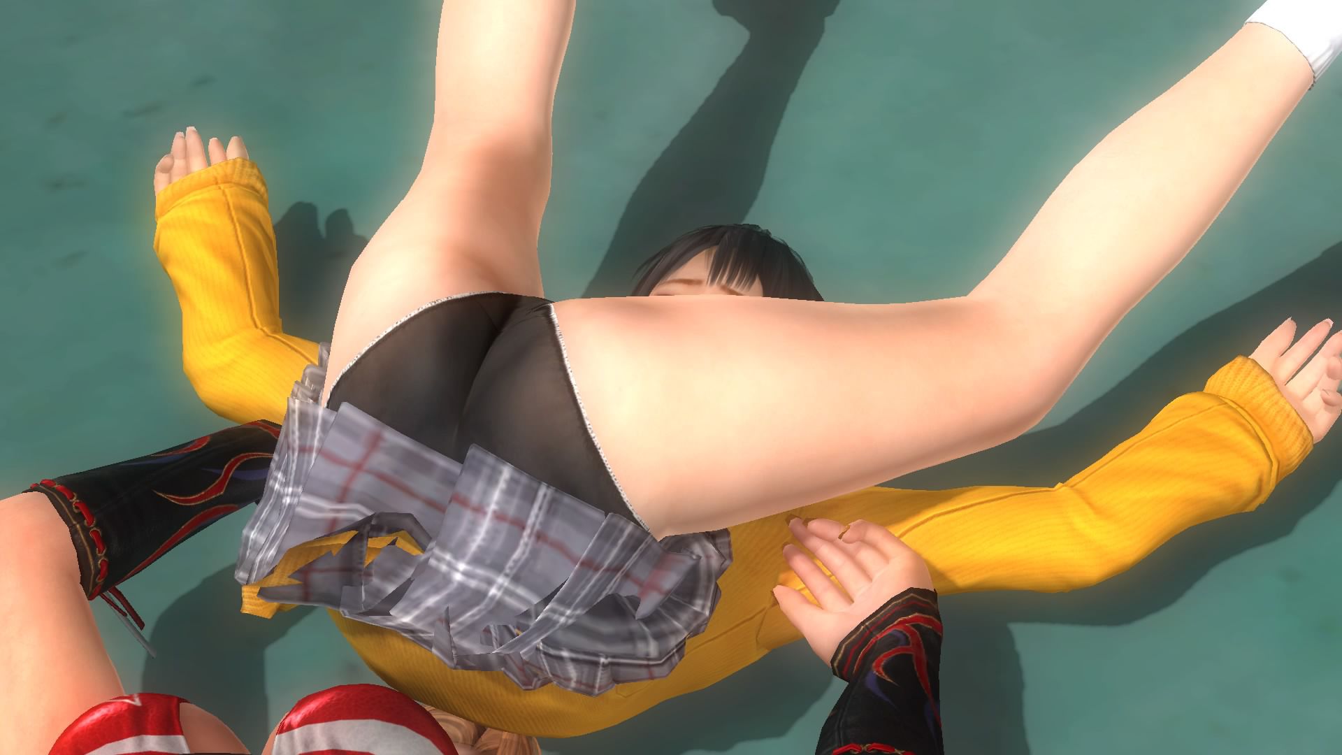 Many dressed in the DOA5LR Marie-Rose, in the Dragon suplex ryona 19