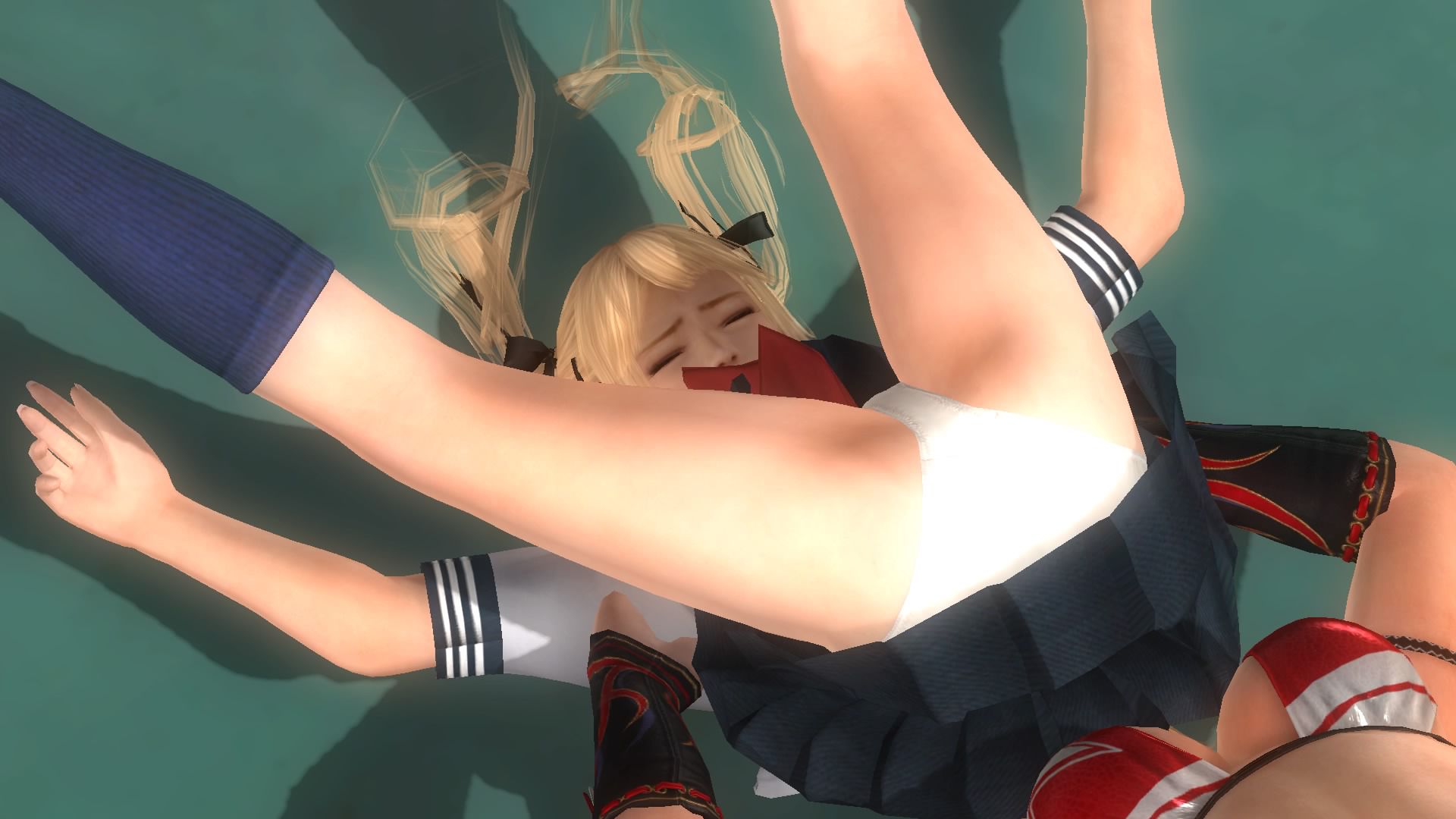 Many dressed in the DOA5LR Marie-Rose, in the Dragon suplex ryona 23