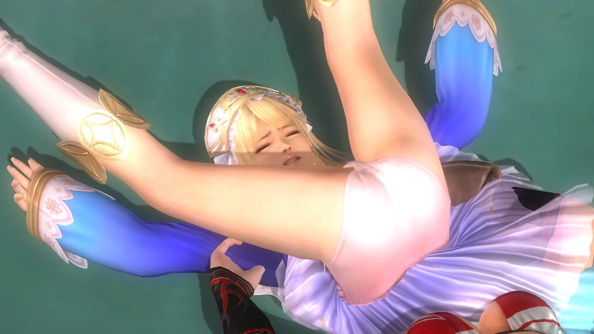 Many dressed in the DOA5LR Marie-Rose, in the Dragon suplex ryona 28