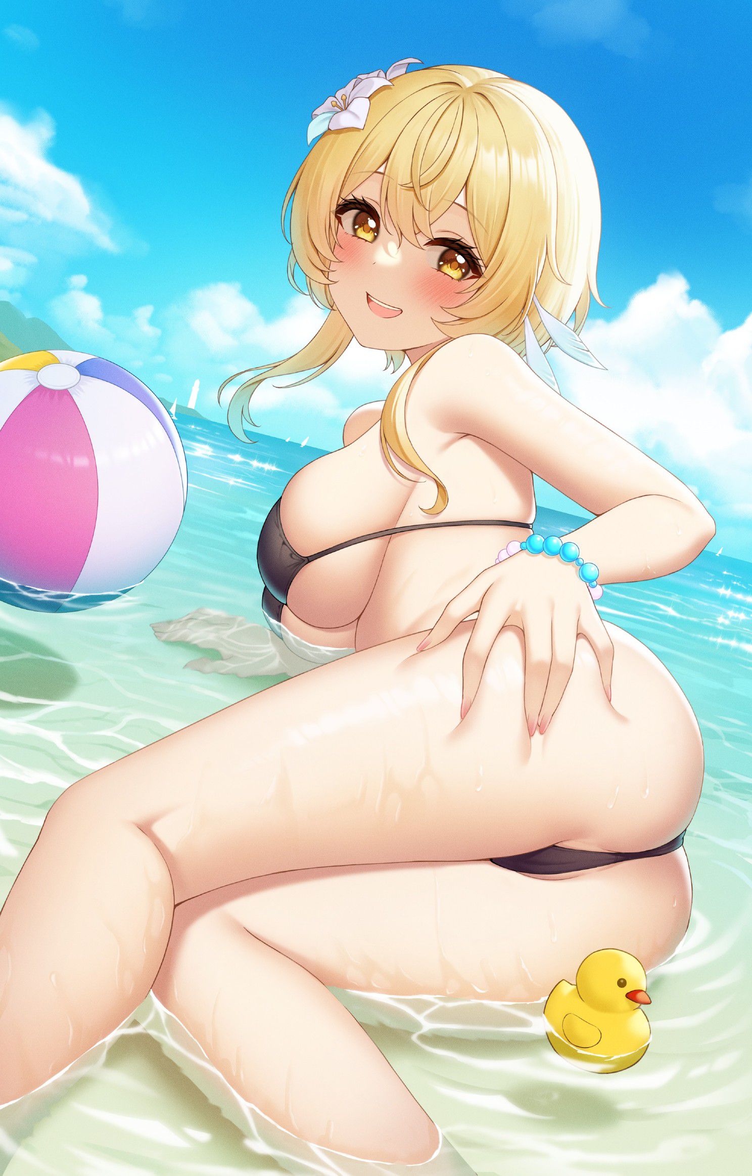 【2nd】Erotic image of a girl with pants and a swimsuit eating into it Part 58 31