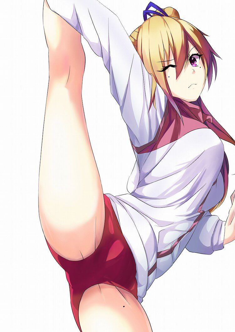 Vertical seam from the bull dance senior Red bloomers seem clearly split crotch picture www "nayatani of Phantom World" 14