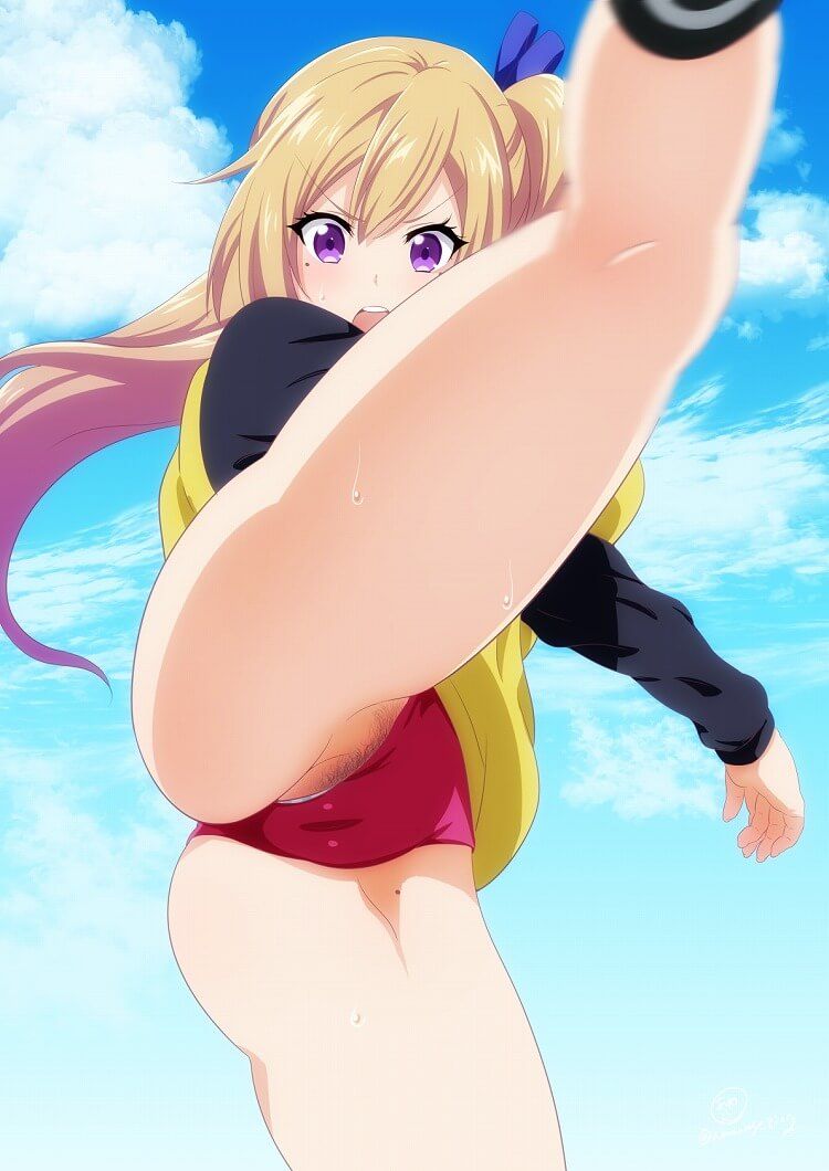 Vertical seam from the bull dance senior Red bloomers seem clearly split crotch picture www "nayatani of Phantom World" 2