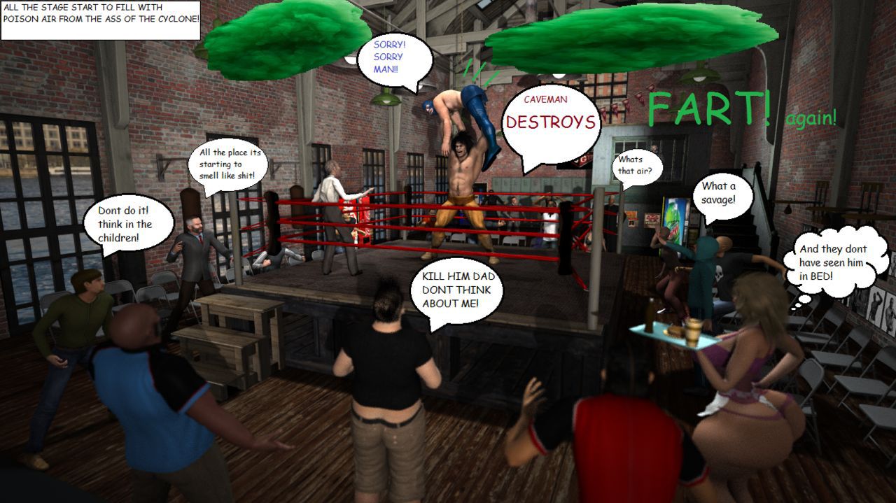 KINKY FIGHTS IN THE ARENA and the wrestling pawgs! #1 20