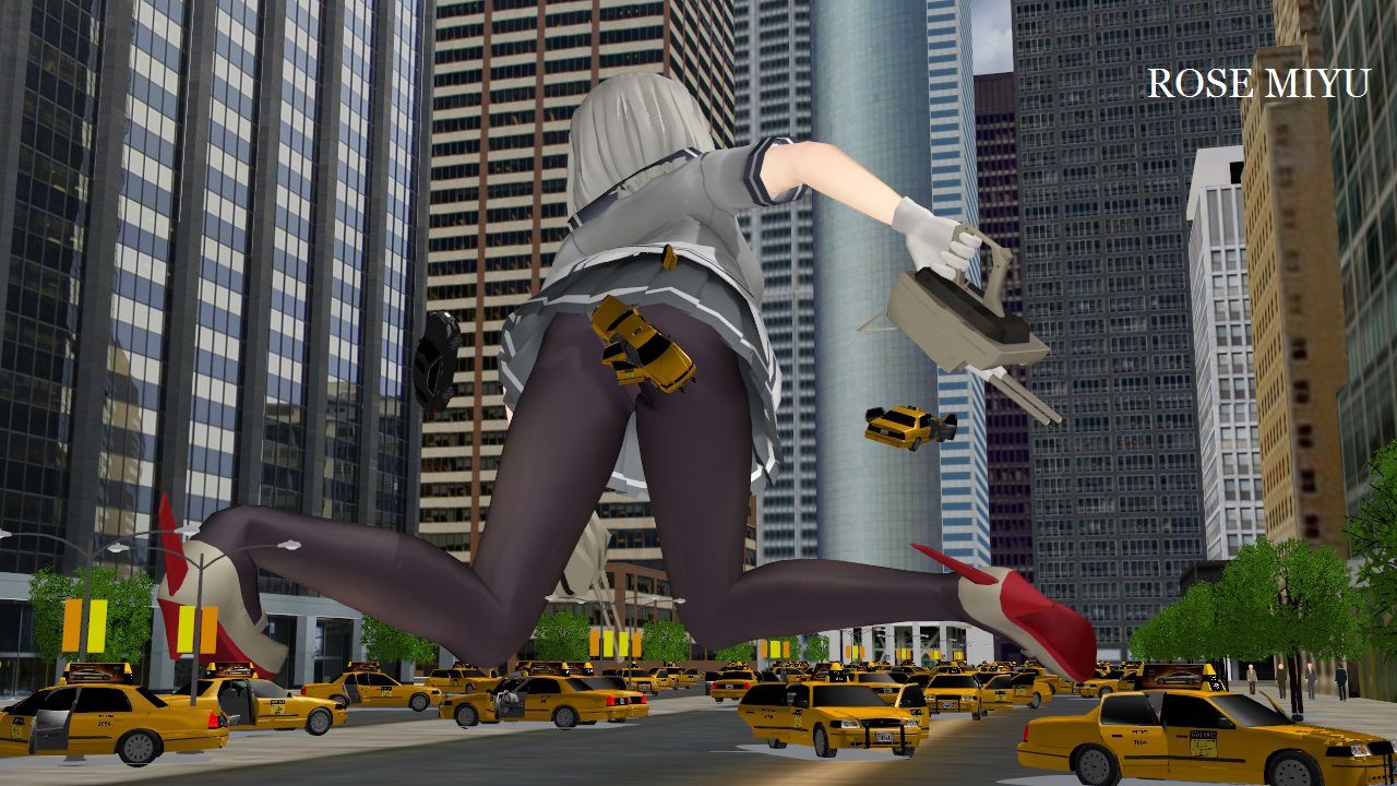 GIANTESS MMD IMAGE SET (ROSE MIYU) 巨大娘mmd 画像フォルダー 6