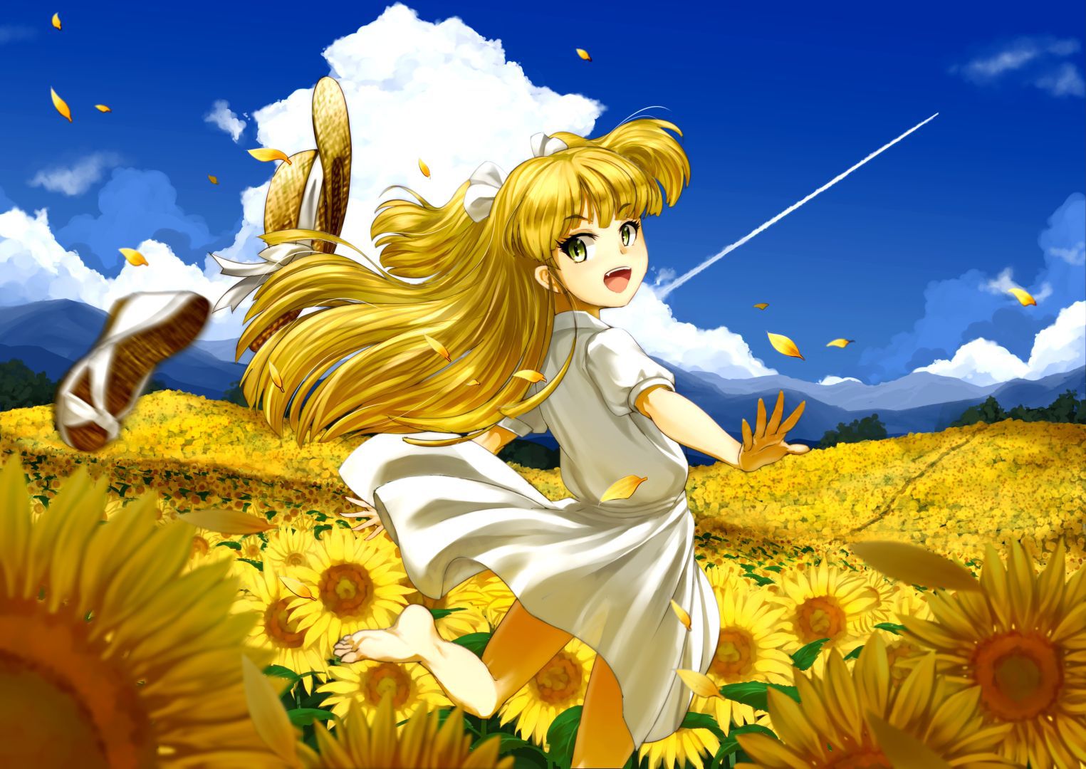 [Secondary, ZIP] summer 2: girl with a sunflower or image summary 17
