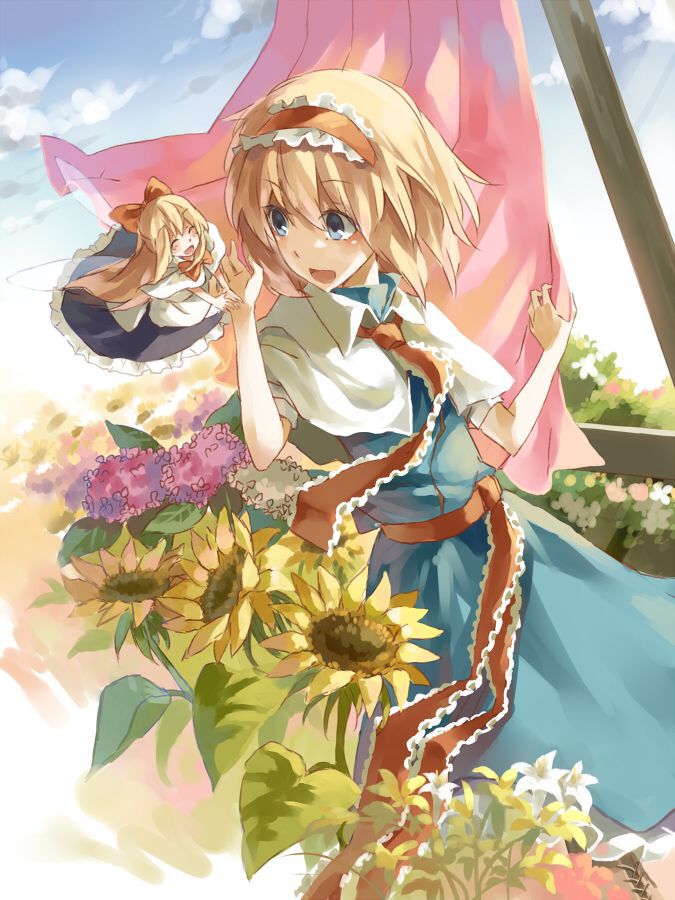 [Secondary, ZIP] summer 2: girl with a sunflower or image summary 22