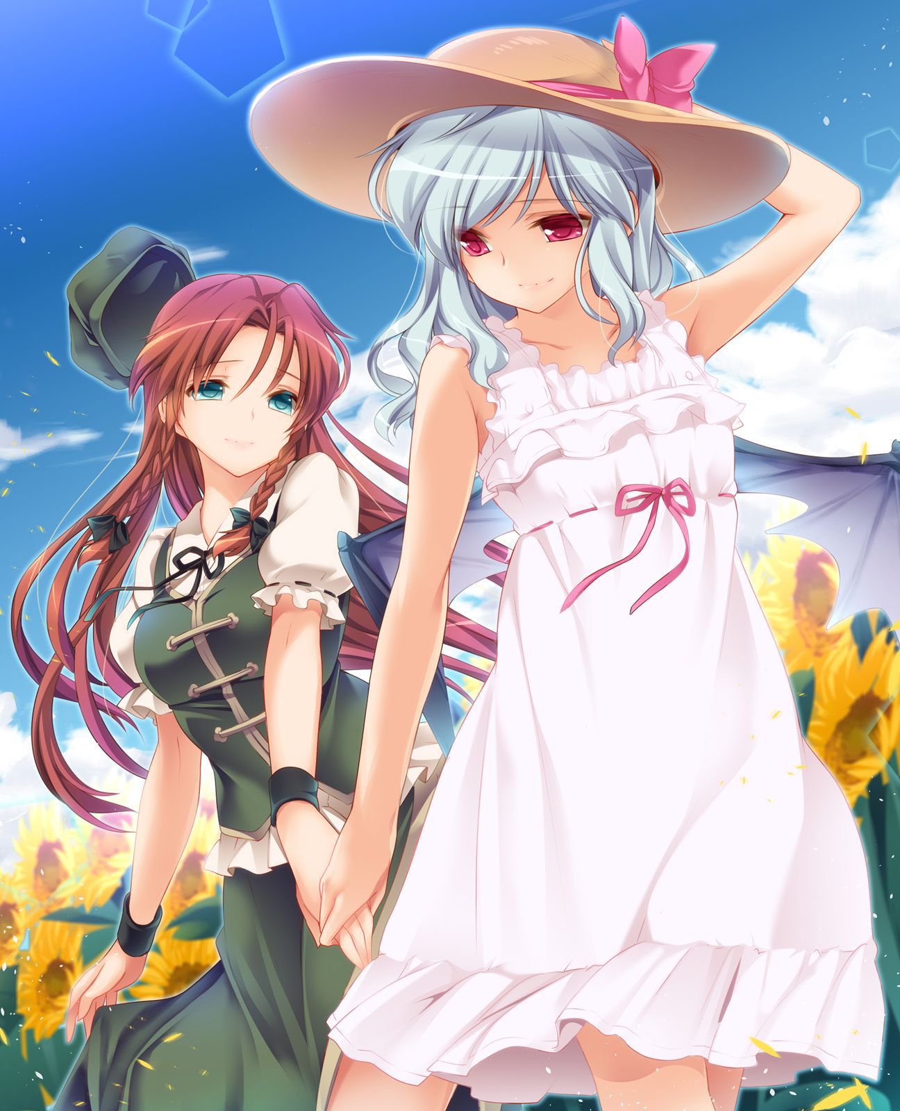 [Secondary, ZIP] summer 2: girl with a sunflower or image summary 25