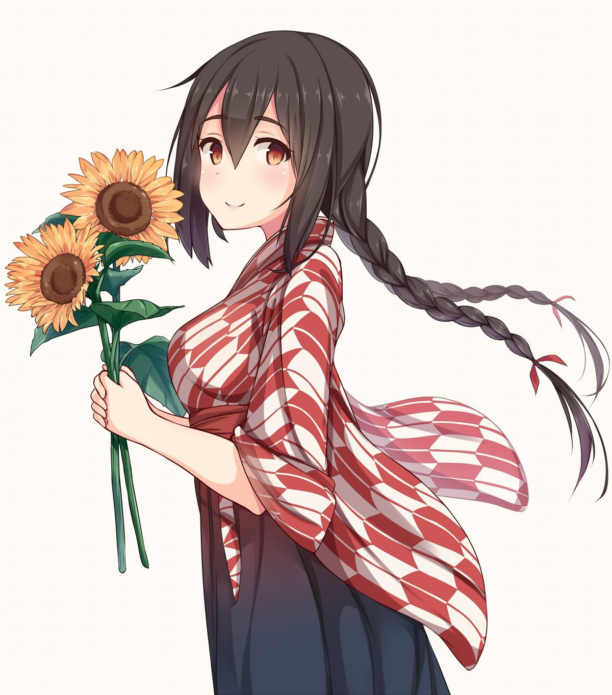 [Secondary, ZIP] summer 2: girl with a sunflower or image summary 26