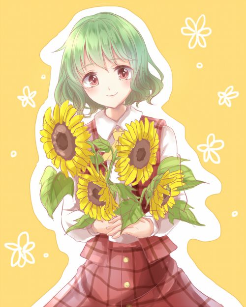 [Secondary, ZIP] summer 2: girl with a sunflower or image summary 4