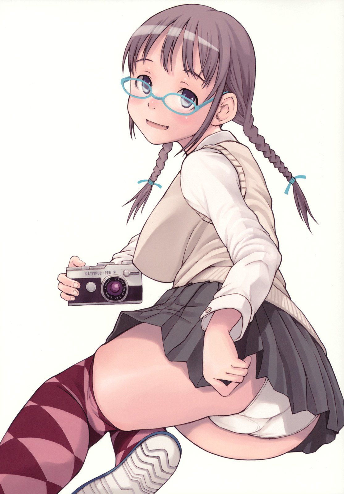 Secondary images of the girls put on glasses part 1-45 [erotic and non-erotic] 5
