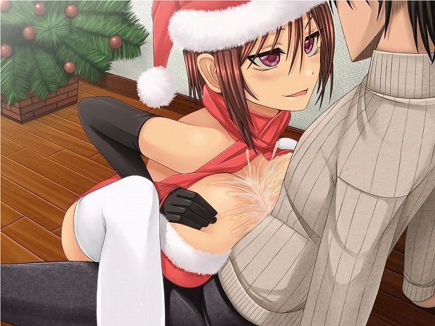 In "Santa" paizuri and hand her ww comes to the course cum, feet, footjob footjob blowjob and silent night 17