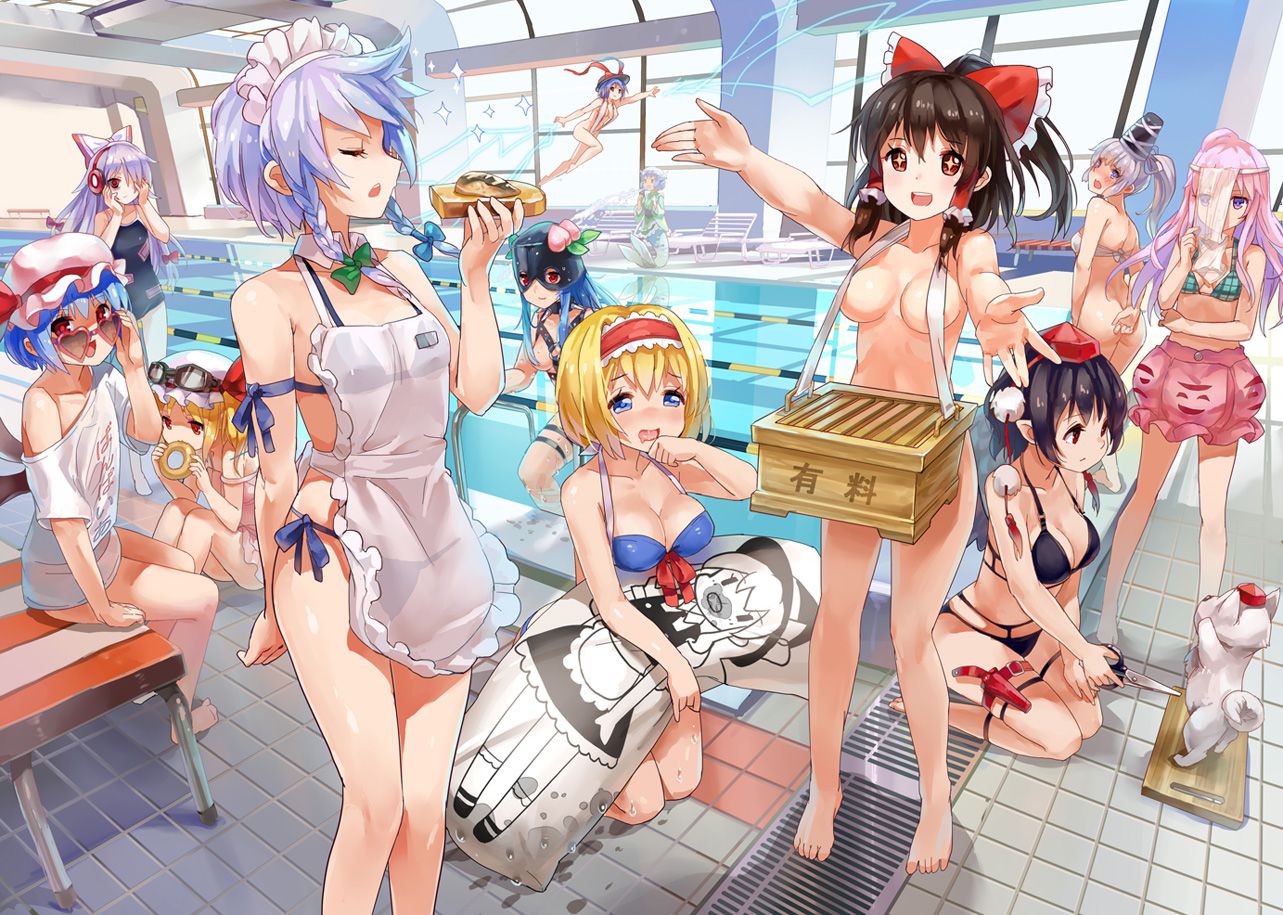 [Secondary, ZIP] cute swimsuit images of girls in the touhou Project 11