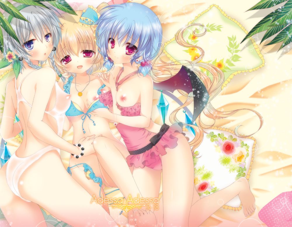 [Secondary, ZIP] cute swimsuit images of girls in the touhou Project 13