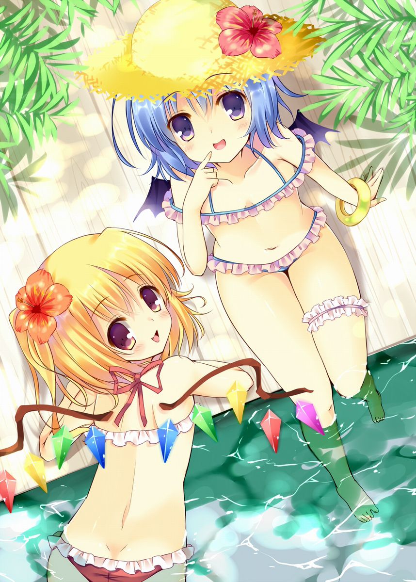 [Secondary, ZIP] cute swimsuit images of girls in the touhou Project 7