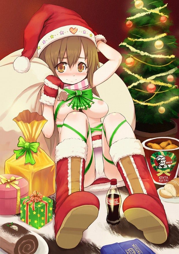 "Santa" Christmas night contact out oppai bare Santa girl came! 8