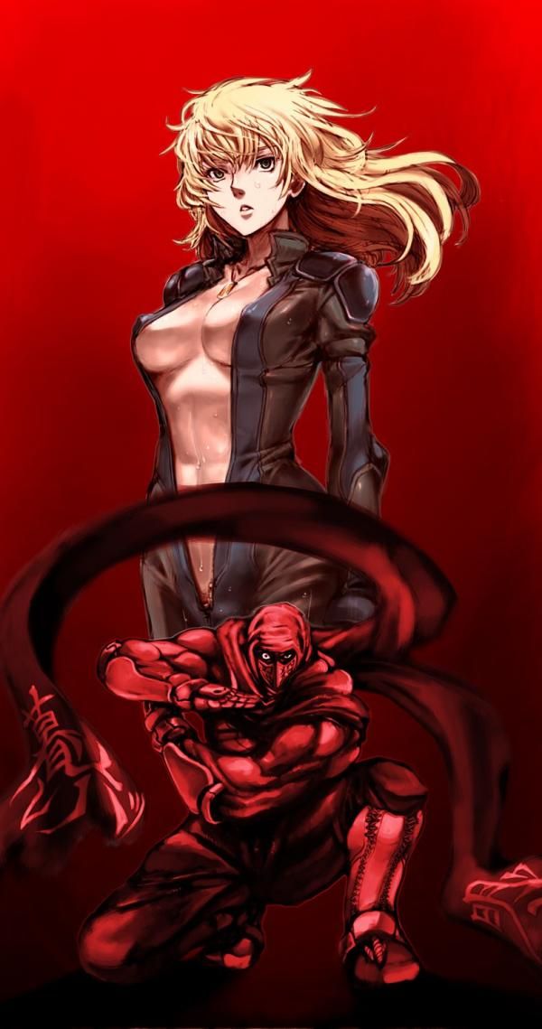 Erotic image of Nancy Lee with an ahe face about to fall for pleasure! 【Ninja Slayer】 10