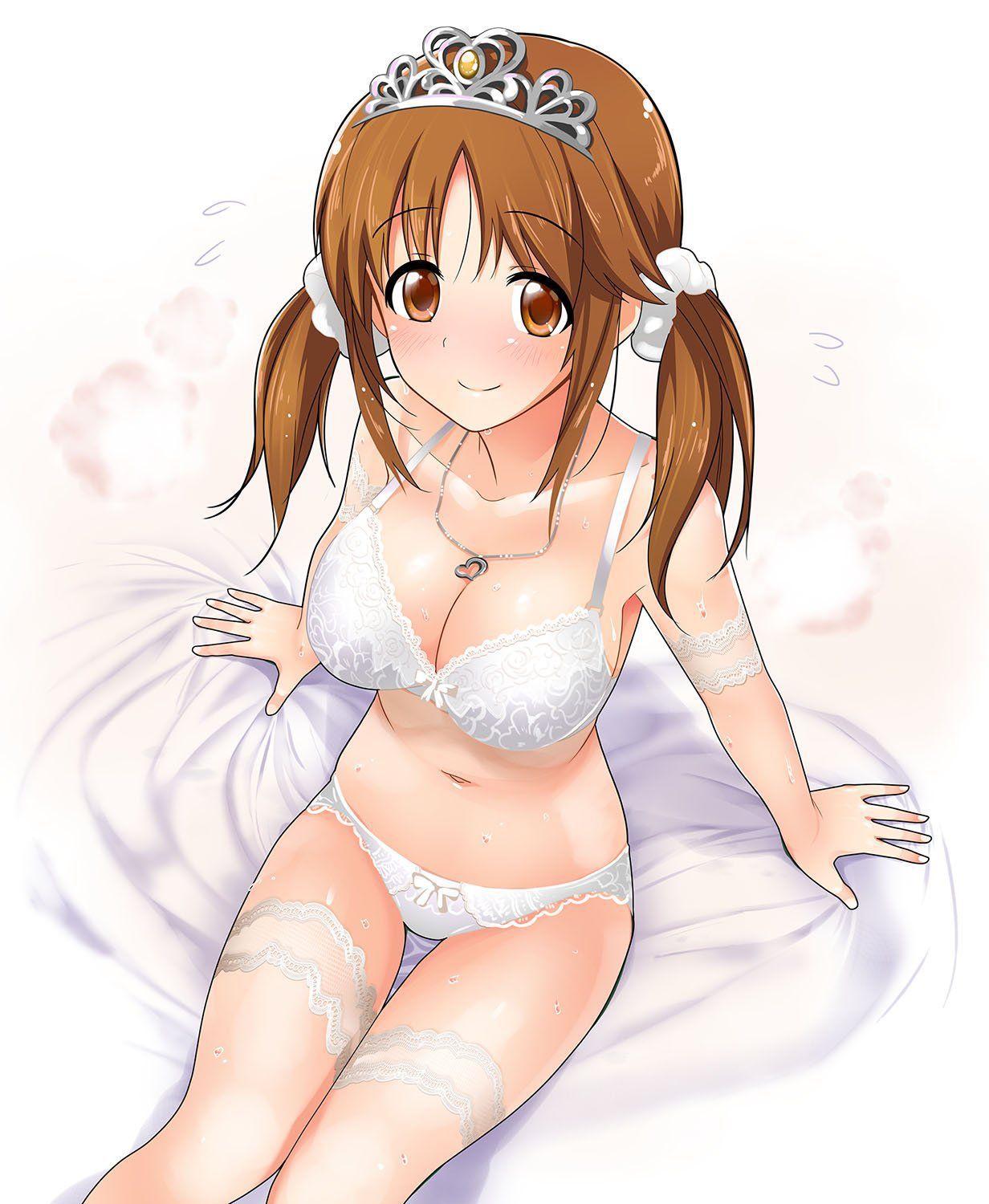 【Erotic Anime Summary】 Erotic image of a creepy girl wearing white pure white underwear 【Secondary erotic】 10