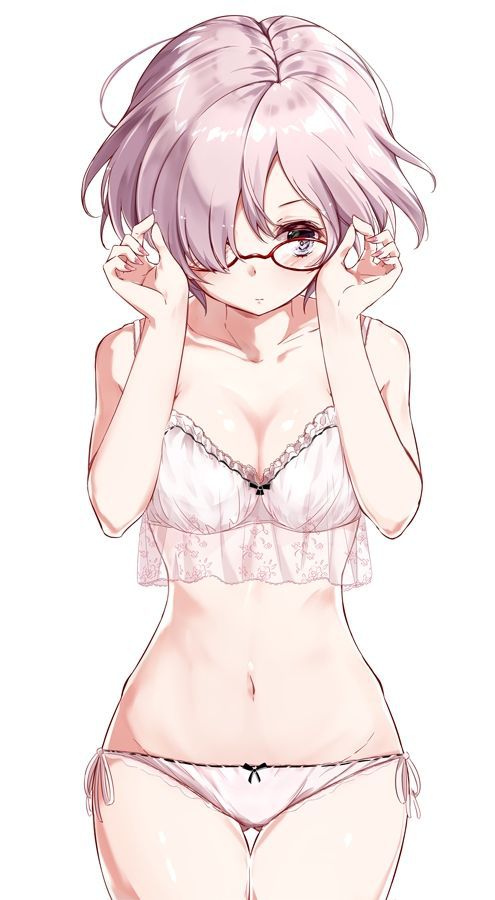 【Erotic Anime Summary】 Erotic image of a creepy girl wearing white pure white underwear 【Secondary erotic】 25
