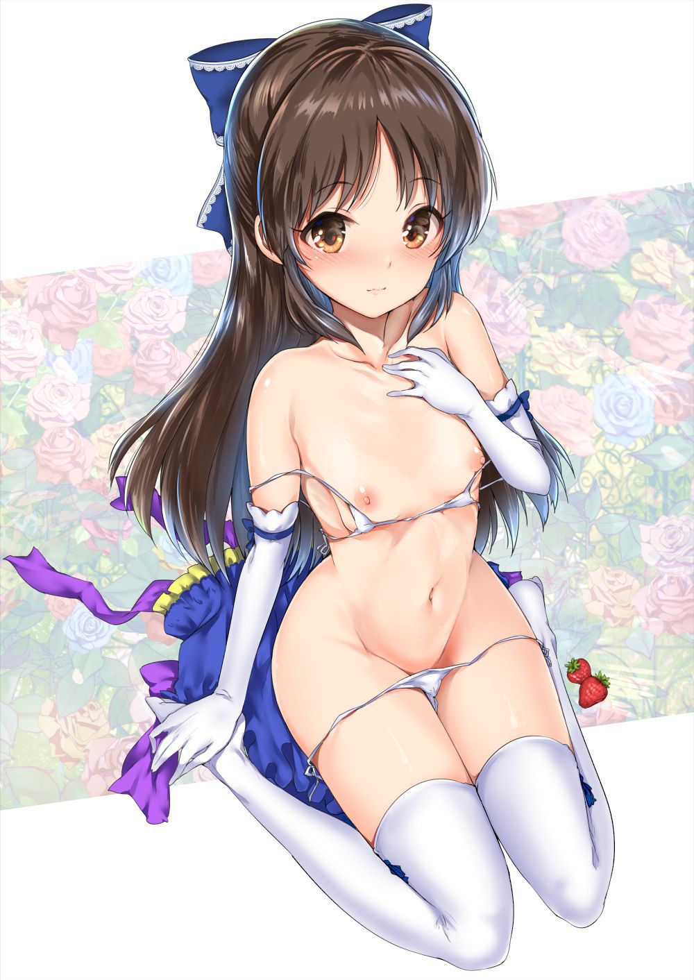 【Erotic Anime Summary】 Erotic image of a creepy girl wearing white pure white underwear 【Secondary erotic】 30