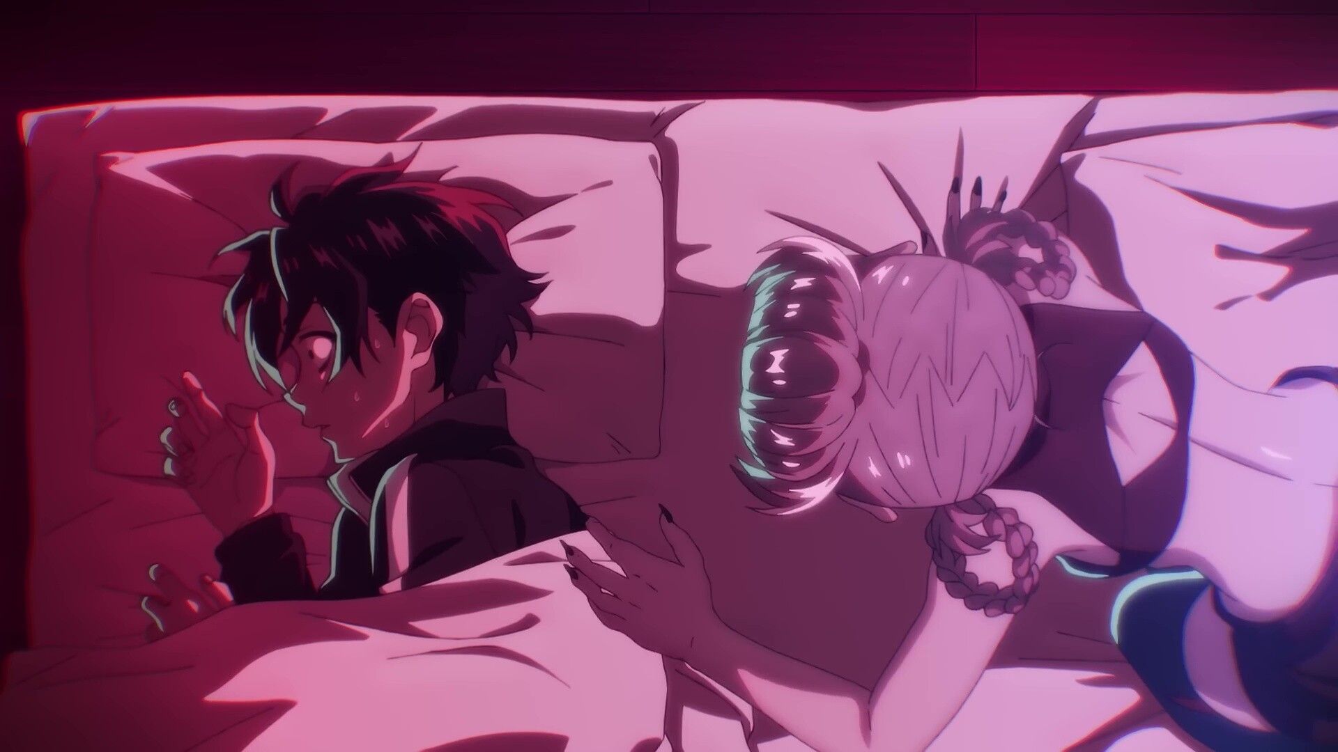 Anime "Yofukashi no Uta" A scene where you yapple with an erotic girl on a futon! Broadcasting starts in July 16