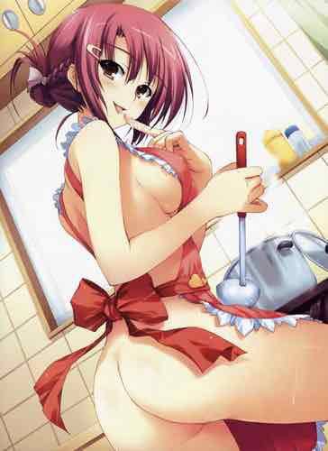 HADAKA apron dress, I was standing from the morning absolutely hameru involved secondary erotic pictures 41