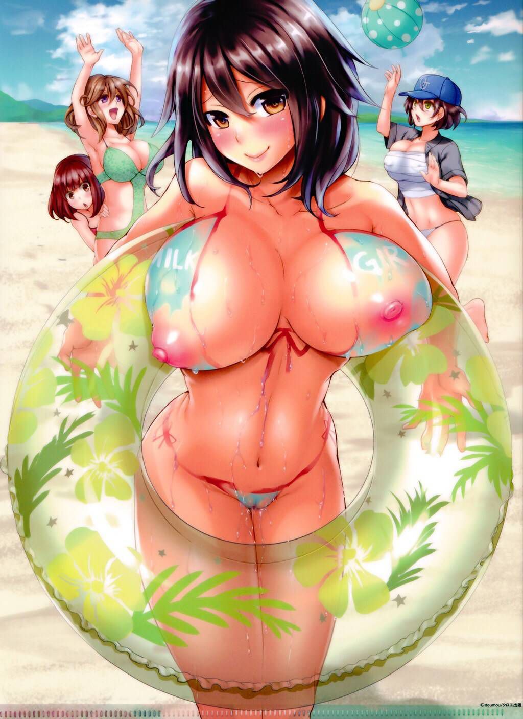 And getting breasts, arranges the beautiful big breasts, huge breasts 46