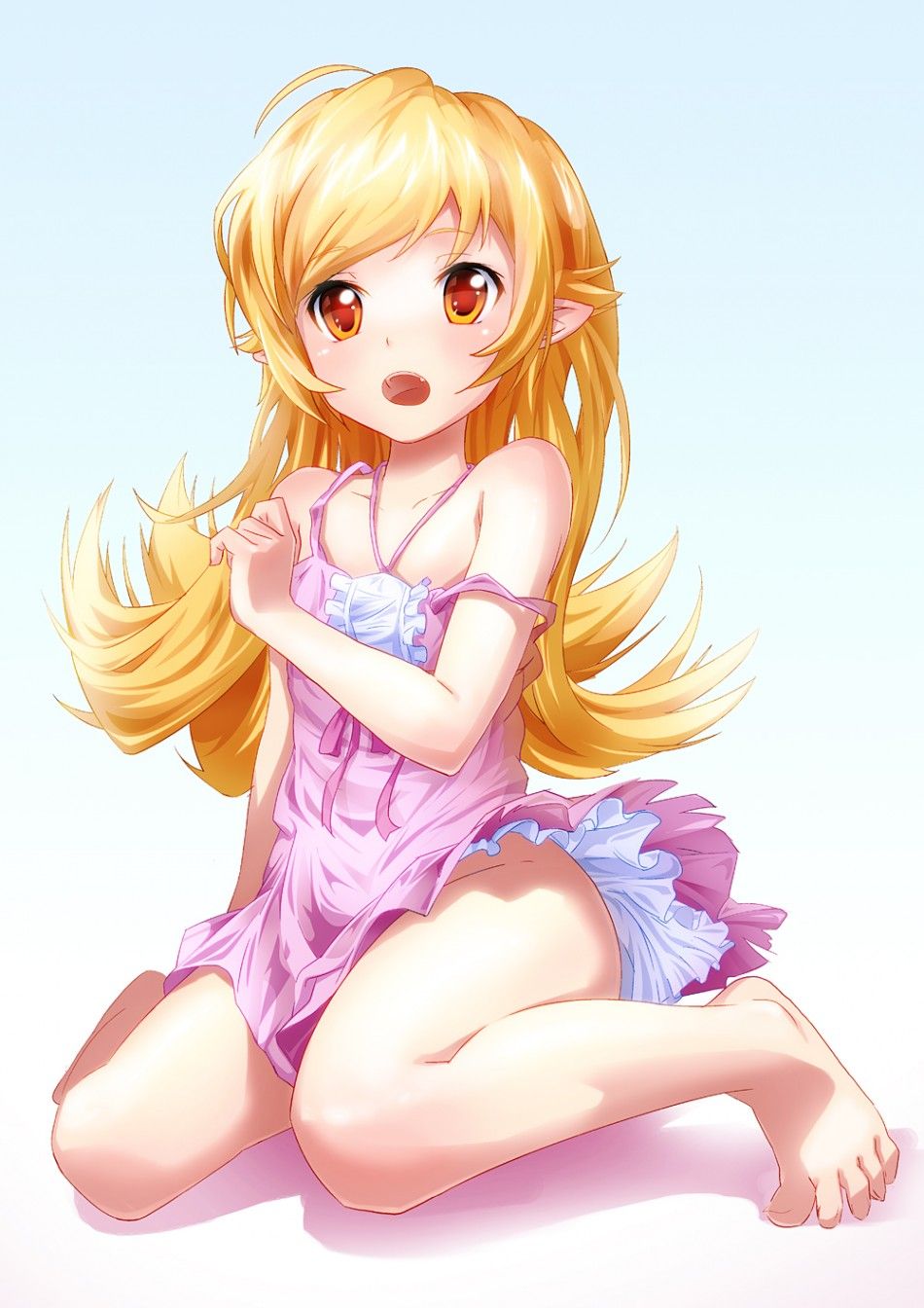 Too erotic images of the bakemonogatari series 4