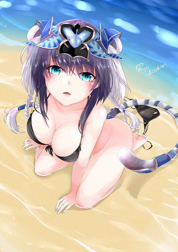 [Secondary erotic images] [Puzzdra] a very H 45 swimsuit Monster girl who can't stop cumshots hentai images | Part2 1