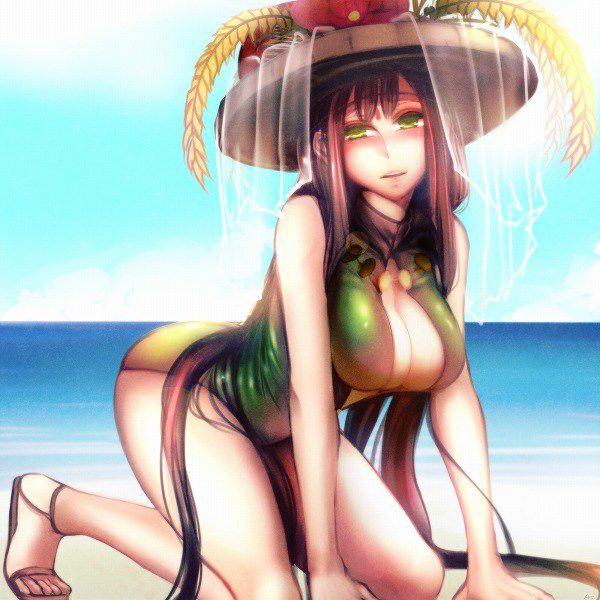 [Secondary erotic images] [Puzzdra] a very H 45 swimsuit Monster girl who can't stop cumshots hentai images | Part2 14