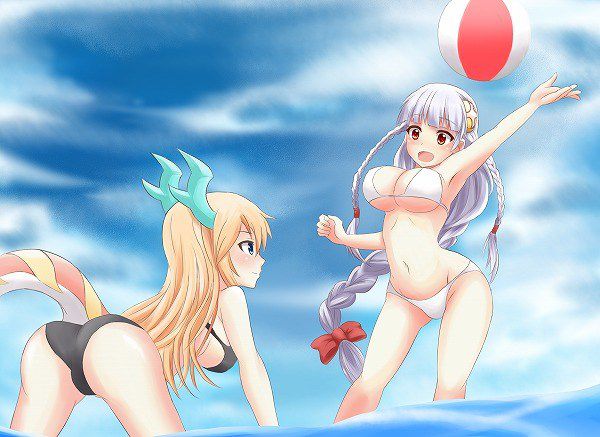 [Secondary erotic images] [Puzzdra] a very H 45 swimsuit Monster girl who can't stop cumshots hentai images | Part2 30