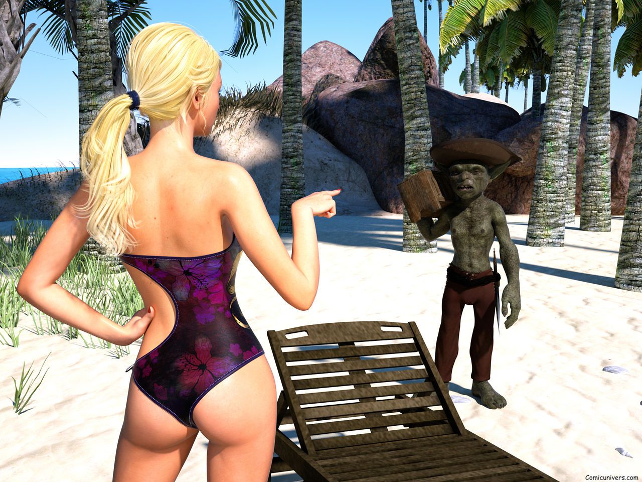 Hibbli3D – Knight Elayne – Beach Day Part 1 5