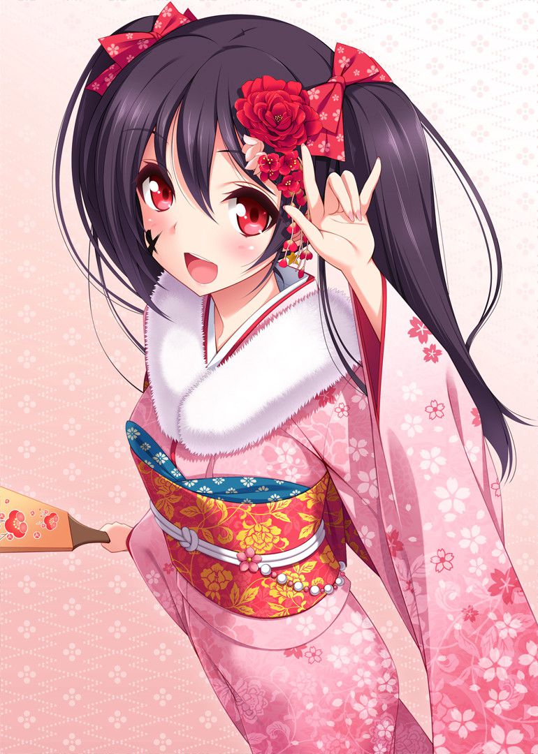 MOE illustration of a kimono / yukata 23