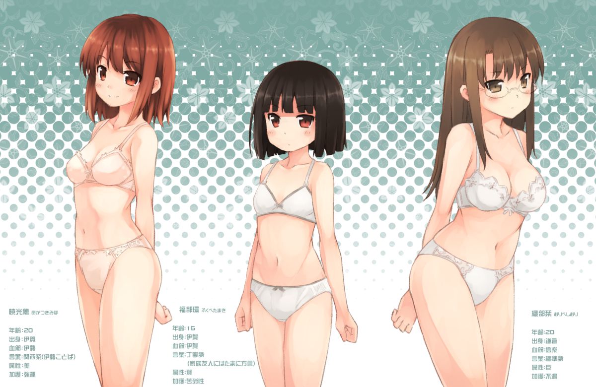 (; ° ∀ °) = 3 Mucha when cat's image of the second girls underwear seems to be not 4