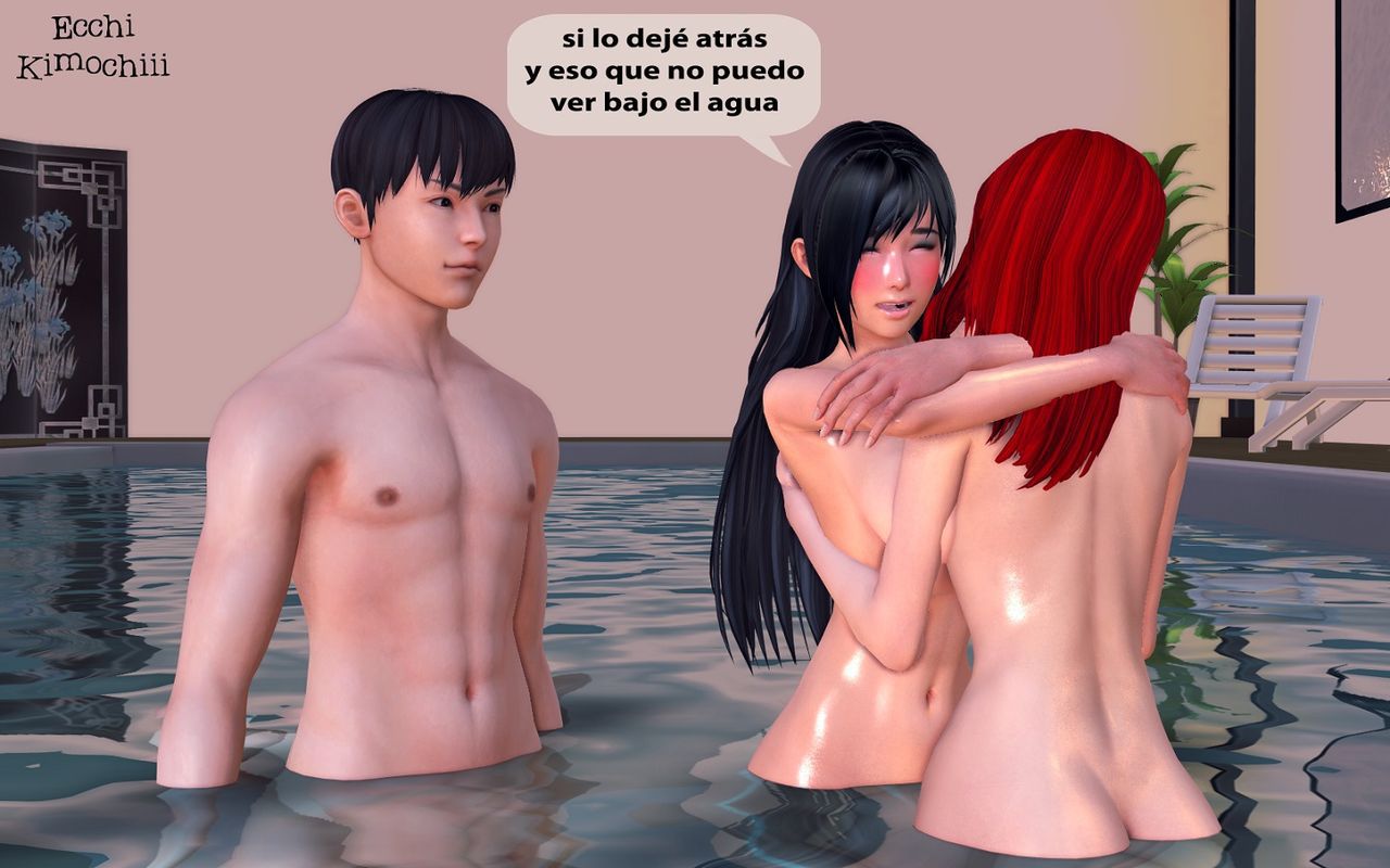 "La Piscina Nudista" part 2/3 (erotic 3D) (spanish ver.) (decensored) (+18) (3d hentai animation) "Ecchi Kimochiii" 37