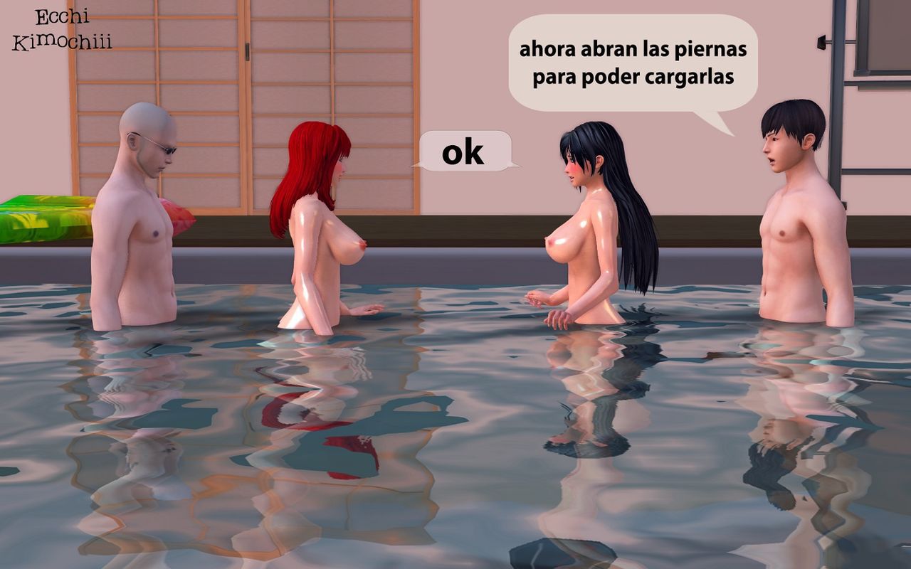 "La Piscina Nudista" part 2/3 (erotic 3D) (spanish ver.) (decensored) (+18) (3d hentai animation) "Ecchi Kimochiii" 45