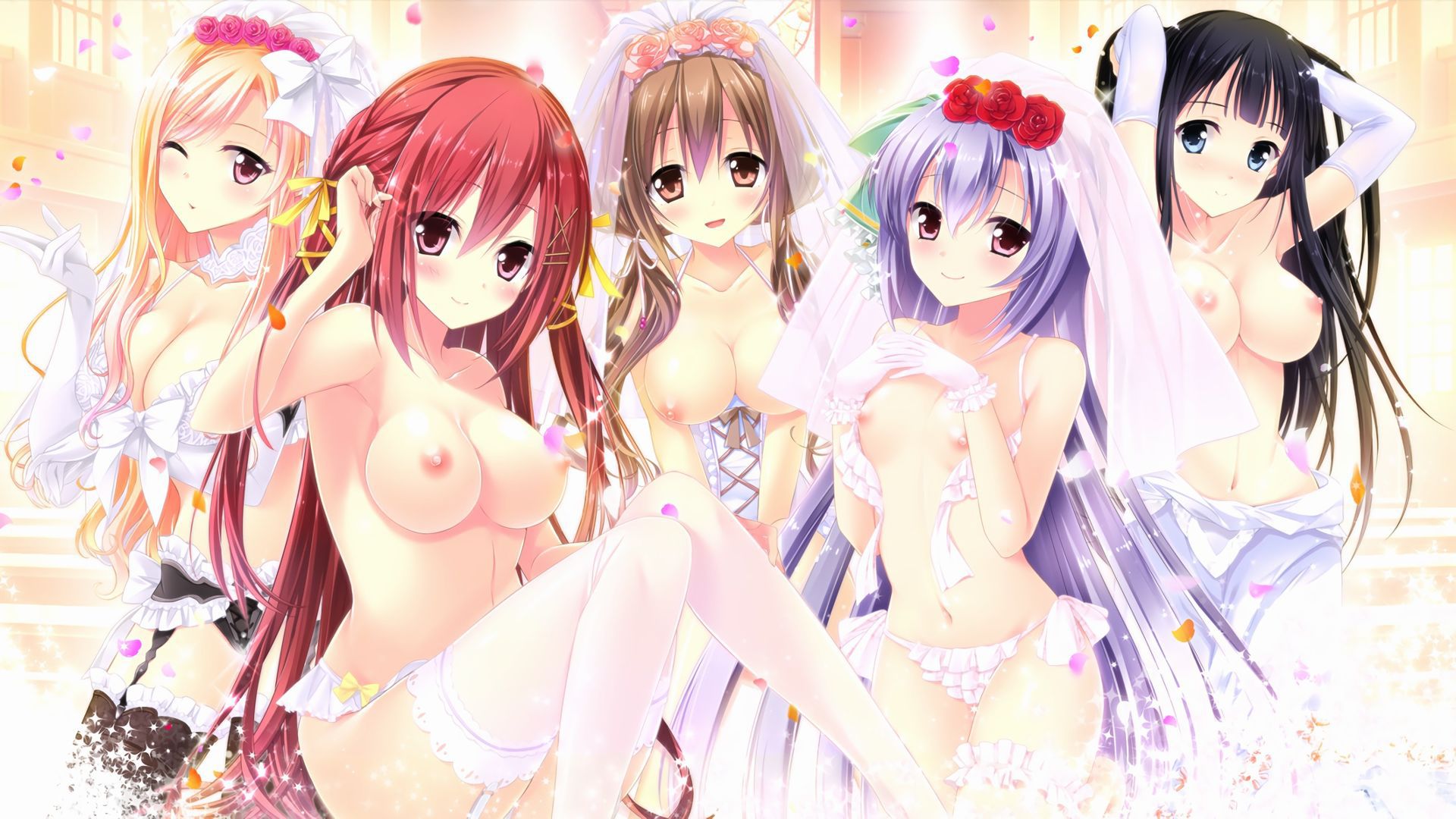 Surrounded by [second / ZIP] cute girls happy Harlem hero wallpaper 32