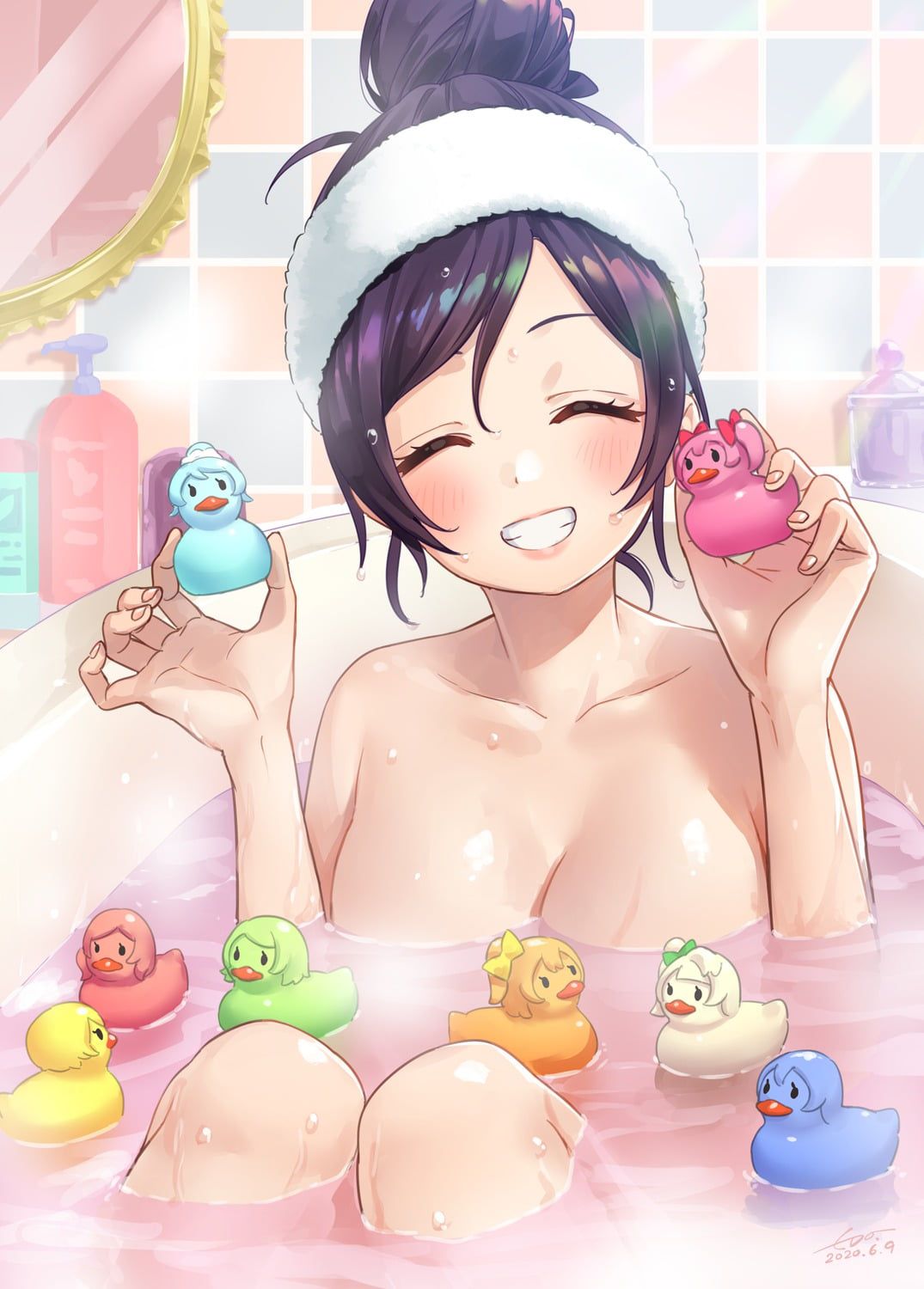 It's a bath, so it's natural to relax naked! It's not ecchi! 17