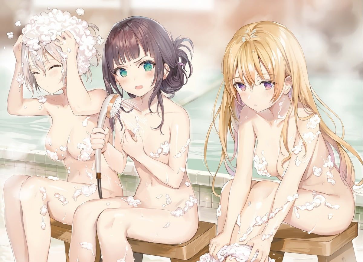 It's a bath, so it's natural to relax naked! It's not ecchi! 21