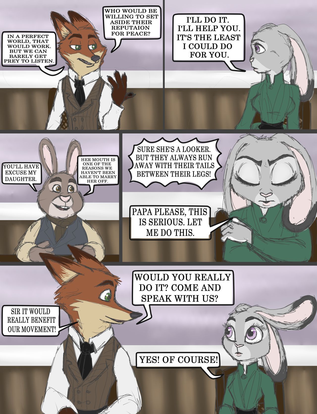 WildeHopps Civil War AU (Zootopia) [in progress] 25