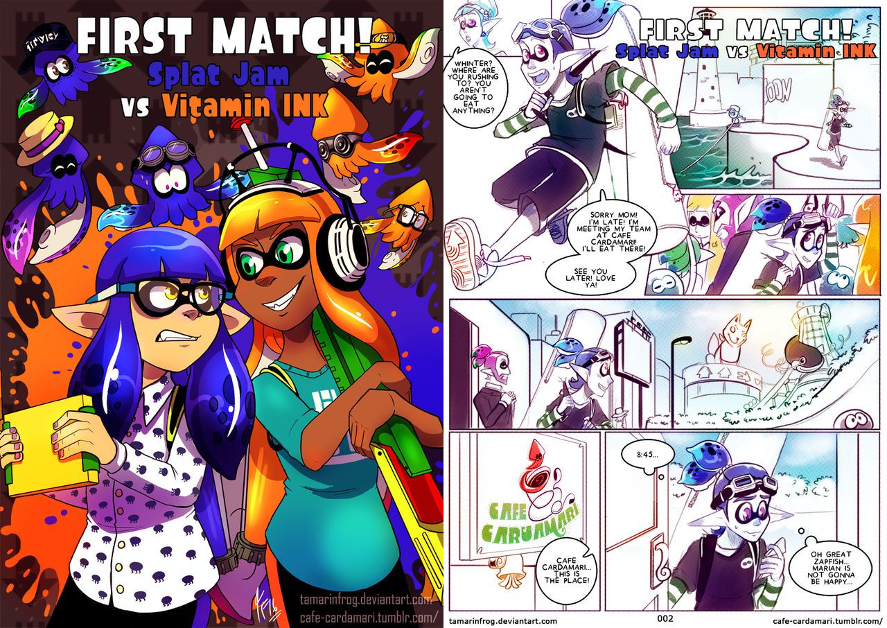 [tamarinfrog] Splatoon: First Match - Splat Jam vs Vitamin INK [English] [Ongoing] 2