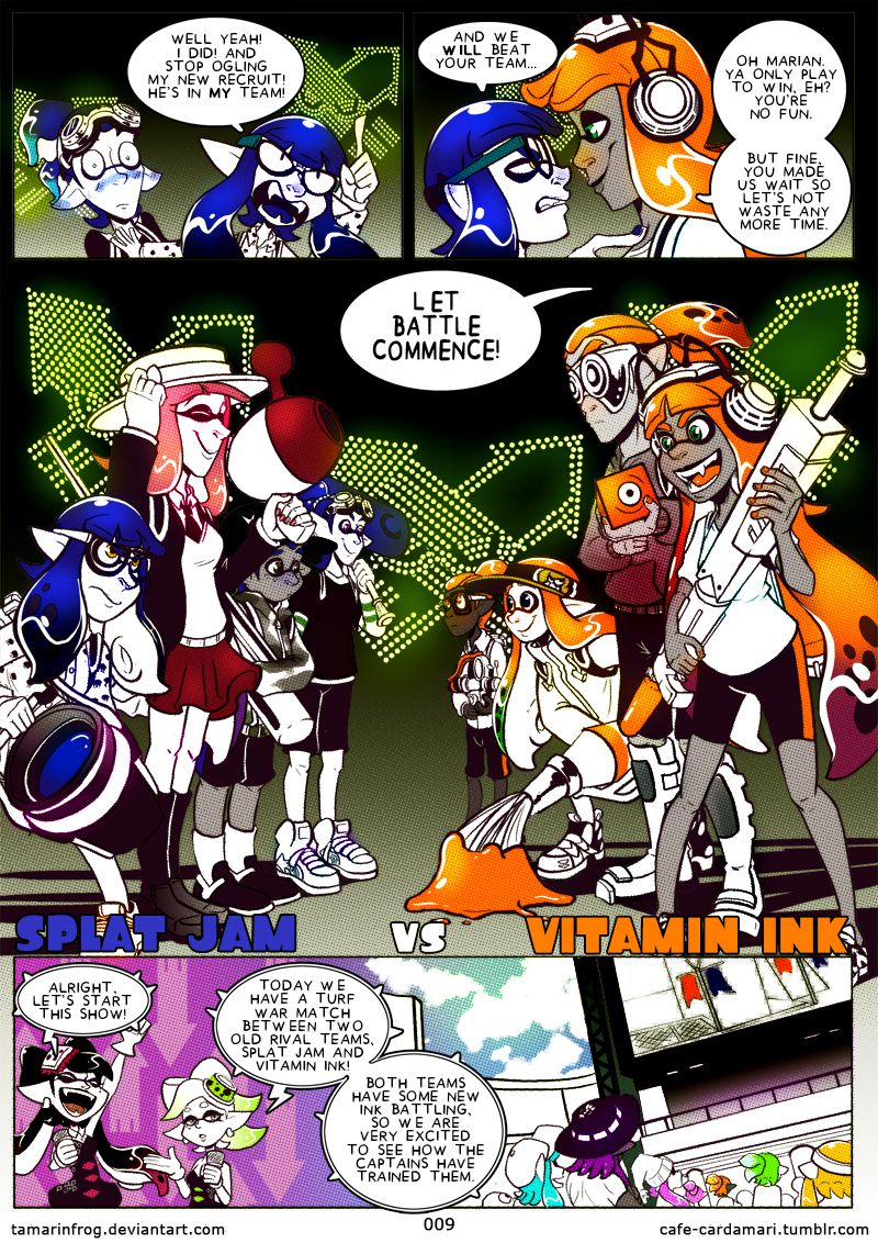 [tamarinfrog] Splatoon: First Match - Splat Jam vs Vitamin INK [English] [Ongoing] 9