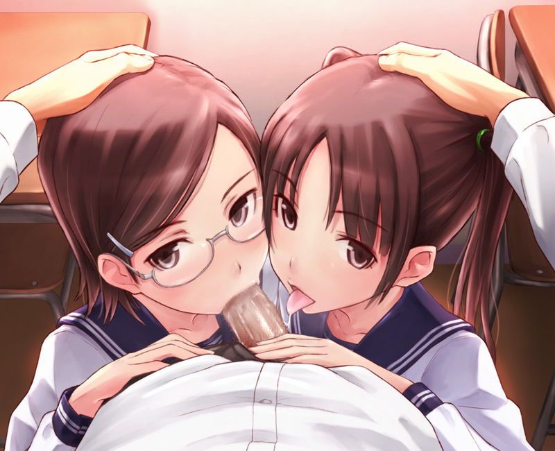 【Secondary erotic】 Erotic image of being peloped by two cute girls with a double is here 13