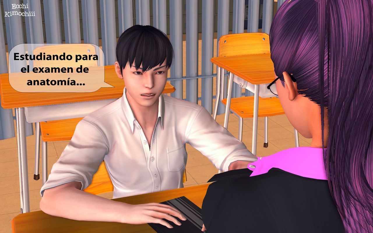 "El estudioso" (erotic 3D) (spanish ver.) (+18) (3d hentai animation) "Ecchi Kimochiii" 7