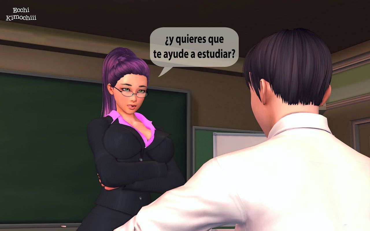 "El estudioso" (erotic 3D) (spanish ver.) (+18) (3d hentai animation) "Ecchi Kimochiii" 8