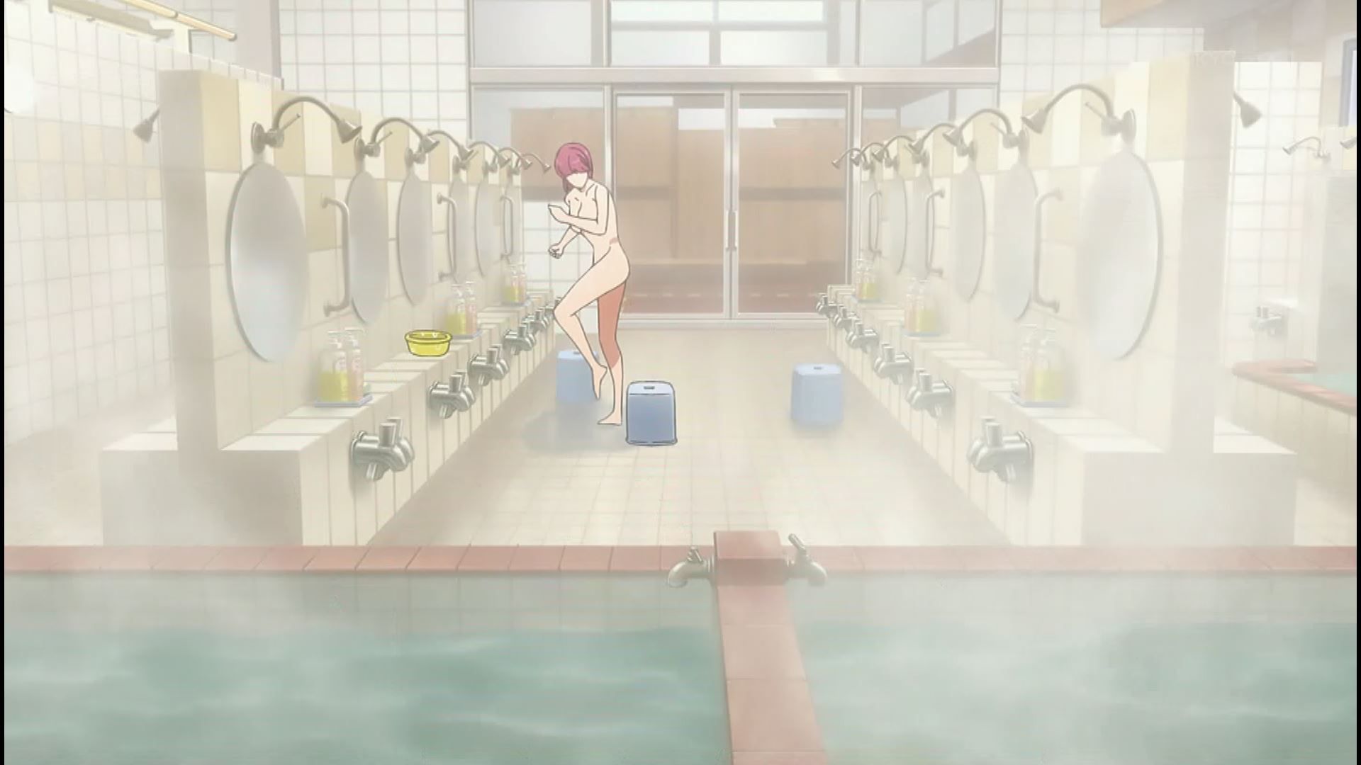 In the anime "Tokyo 24 Ward" episode 3, the erotic nakedness is completely visible in the erotic bath scene of the girl! 15