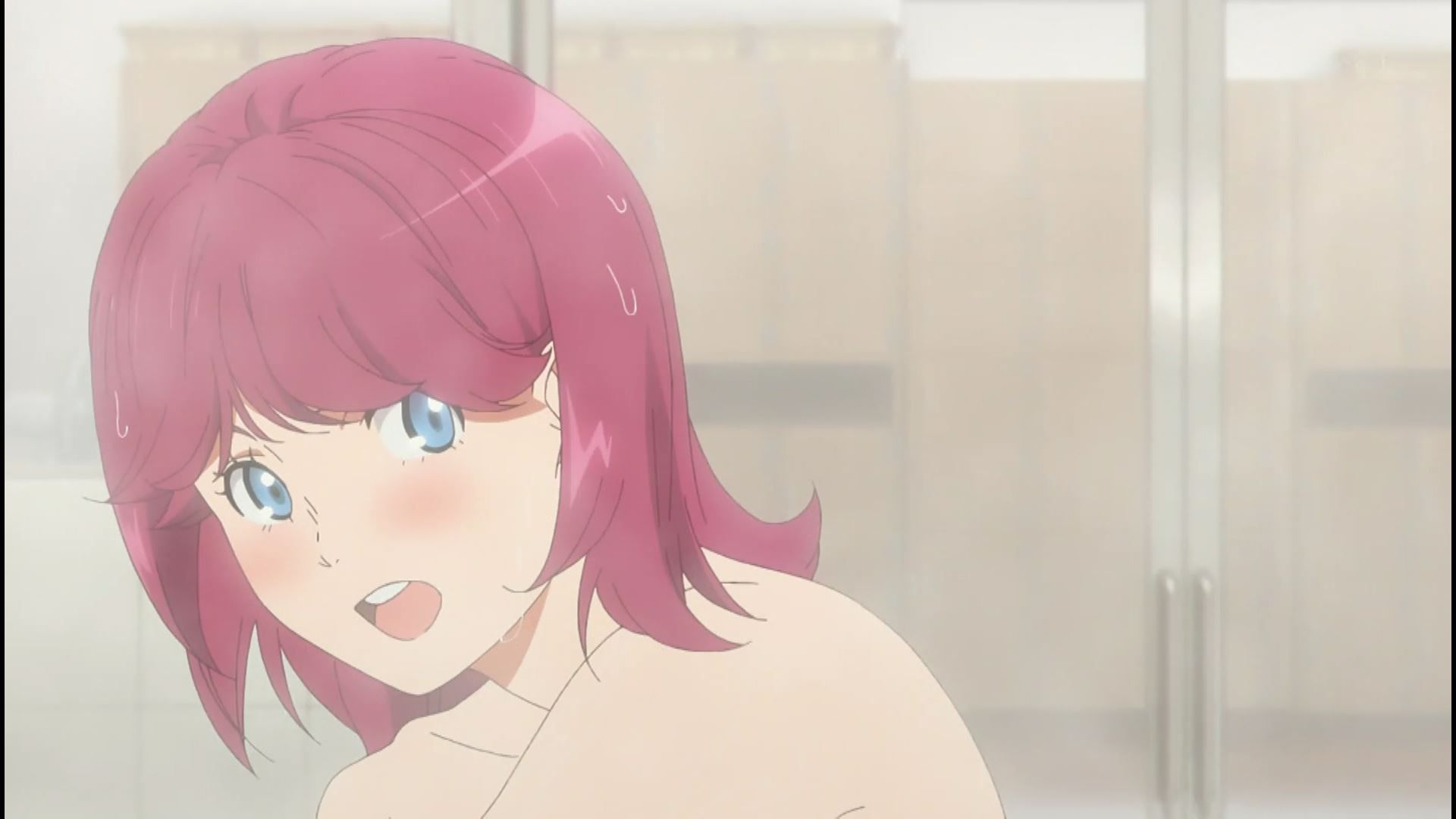 In the anime "Tokyo 24 Ward" episode 3, the erotic nakedness is completely visible in the erotic bath scene of the girl! 16